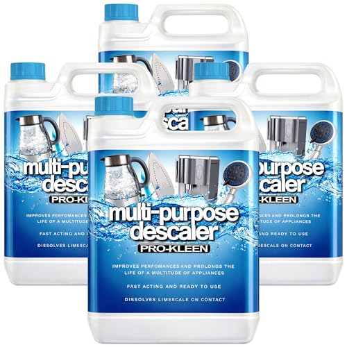 Pro-Kleen Multi-Purpose Descaler 20L - Fast-Acting, Concentrate, Dissolves Limescale, Optimises Performance, Prolongs Life of Coffee Machines, Kettles, Irons, Showerheads and More