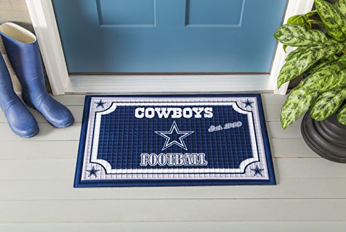 Team Sports America NFL Dallas Cowboys Embossed Outdoor-Safe Mat - 30" W x 18" H Durable Non Slip Floormat for Football Fans - Thumbnail 3