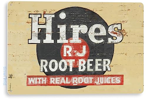 Tinworld Tin Sign: Hires Root Beer Retro” Metal Decor Soda