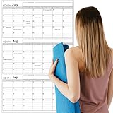 3 Month Dry Erase Calendar for Wall, Large Vertical 90 Day Undated White Board Planner With Lines, Giant Blank Erasable Planning Poster, Perfect For Workout Tracker & Family Schedules (36'x24')