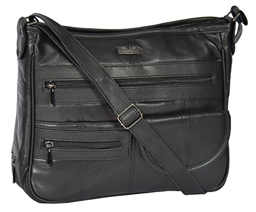 Sac de rangement en cuir véritable Hol998 l'excellence du noir mat L