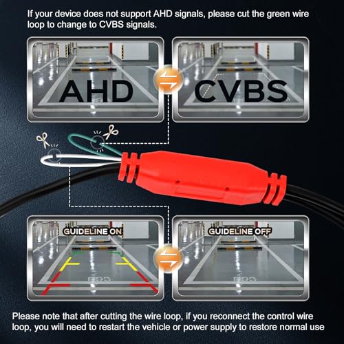 Image of Backup Camera - AHD 1080P Metal 170 Degree Wide Angle Rear View Camera for Cars, Trucks, SUVs & RVs