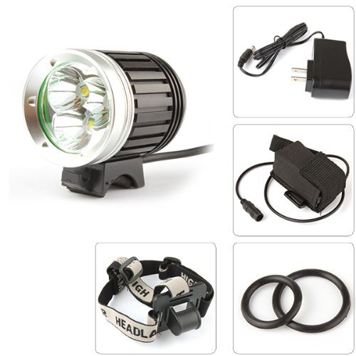 Windfire® 3X Xm-L 3800Lm Led Bicycle Light, 4 Modes Led Lamp Headlight, Super Bright Lighting Headlamp With Charger, Led Bicycle Light Flashlight Torch For Outdoor Activities #TOP3
