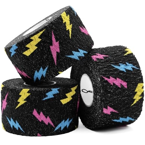 WARM BODY COLD MIND Cinta de Halterofilia para el Pulgar 3,8 cm x 6,3 m | Hook Grip Tape para Gimnasio, Powerlifting, Peso Muerto, Levantamiento de Pesas, Athletic Finger Wrap