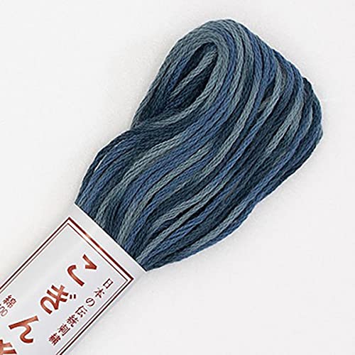Hilo Sashiko Variegado Azul para Bordado Japonés miniatura 1