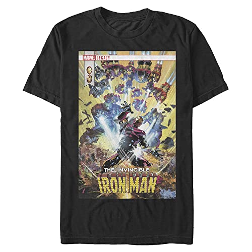 T-shirt Iron Man Marvel au imprimé classique retro pour homme 3XL
