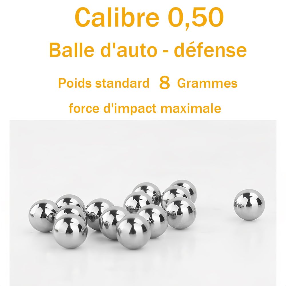 Lot de 50 billes en acier chromé Cal 50 de qualité industrielle G28 Ajustement parfait pour RAM T4E HDR HDP Matériau : 1.3505 (100Cr6 - acier à roulement à roulement) Dureté Lot de 50 billes en acier chromé Cal 50 de qualité industrielle G28 Ajustement parfait pour RAM T4E HDR HDP Matériau : 1.3505 (100Cr6 - acier à roulement à roulement) Dureté