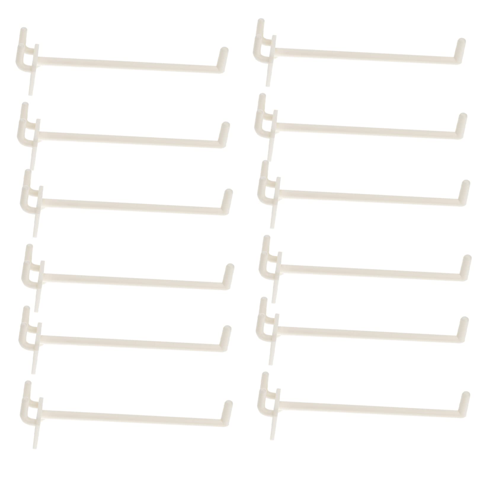 SOLUSTRE Pegboard Accessories 100pcs Wall Shelving Hooks Pegboard Organizers for Tool Utility Easy Install Space-Saving