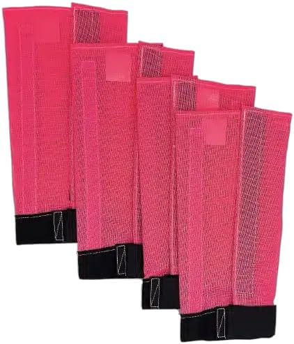 Fly Free Products Standard Horse Fly Boots- Pink