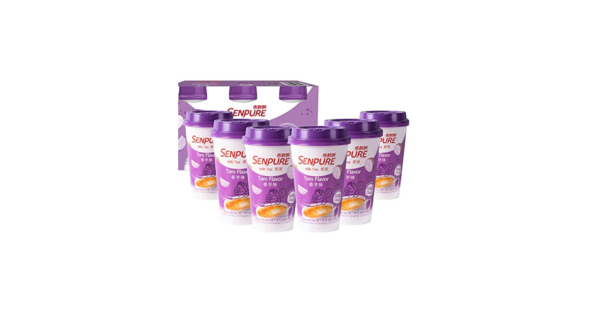 Amazon.com : Senpure Instant Milk Tea Kit with Taro Milk Tea