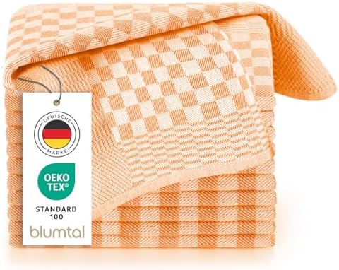 Blumtal Geschirrtücher Baumwolle 50x70 cm im 5er Set - Oeko-TEX zertifizierte Küchentücher - extrem saugstarke Geschirrhandtücher - Küchenhandtücher waschbar 95 °C - Geschirrtuch O