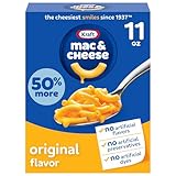 Kraft Mac & Cheese, 1 Box, for Easy Dinner or Dinner Sides, Original Flavor, No Artificial Flavors, Preservatives or Dyes, 11 oz