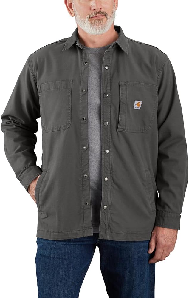 Carhartt Men's Flame Resistant Rugged Flex Canvas Shirt Jac