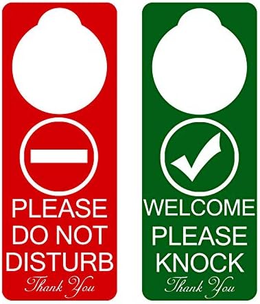 Amazon.com : Do Not Disturb Door Hanger Sign 2Pack Double Sided Please ...