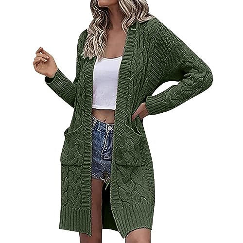Pregnancy Sweaters for Women Women's Autumn And Winter New Casual Fashion Loose Long Sleeve Solid Sweater Coat Knit Cardigans Women