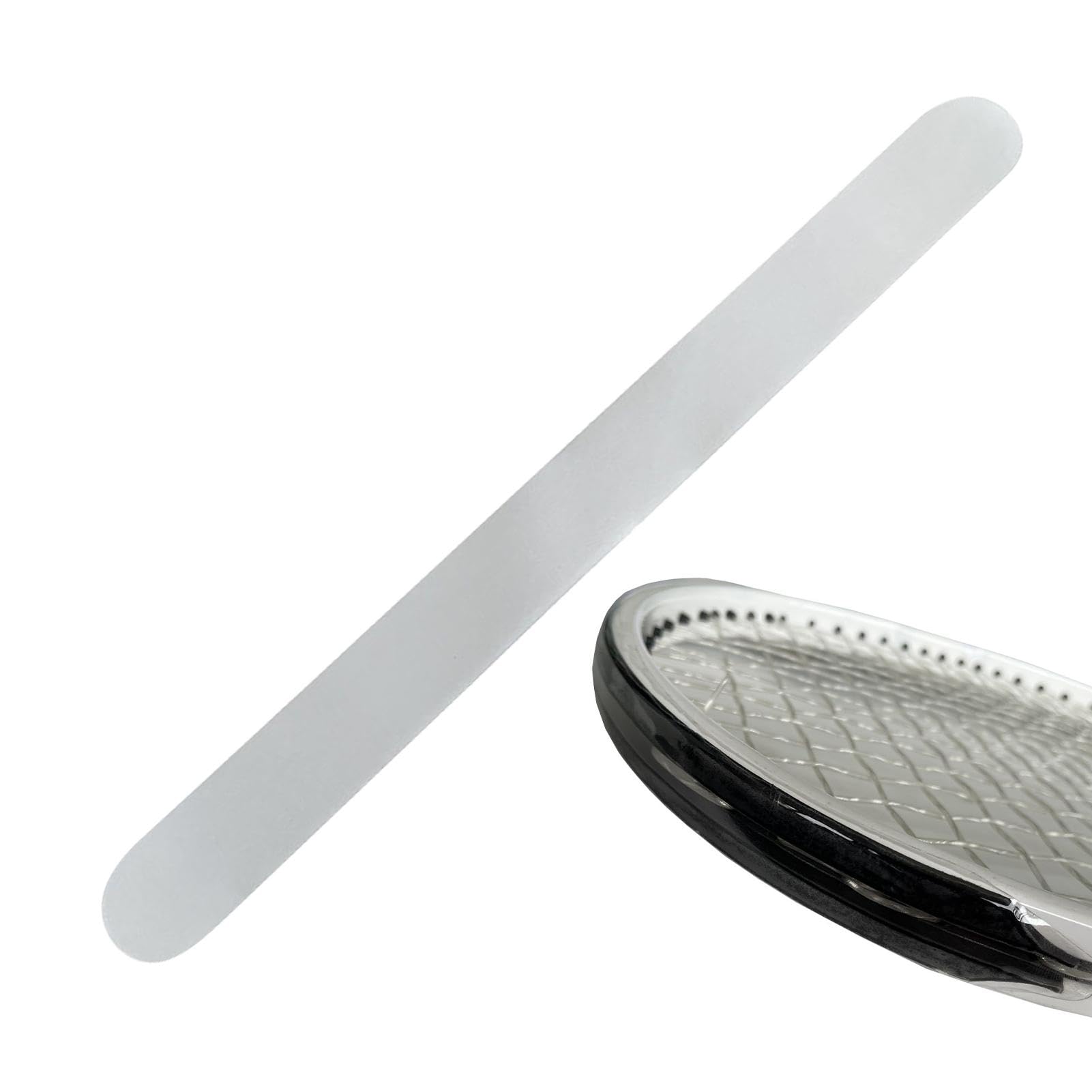 Bande de protection transparente pour cadre de raquette de tennis