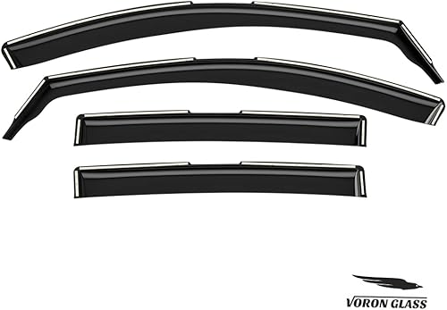 Miniatura 7 de Voron Glass Protectores de lluvia extra duraderos en canal para Toyota RAV4 2013-2018, deflectores de ventana, viseras de ventana de ventilación, 4