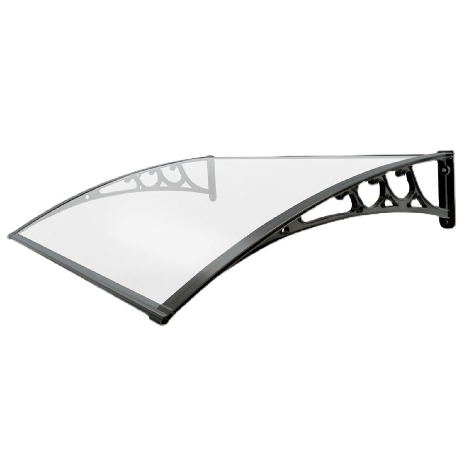 GJMSSMY Transparent Polycarbonate Door Canopy UV & Rain Resistant Awning 50100cm Width Options (23"x59") Stylish Outdoor Shelter for Entryways