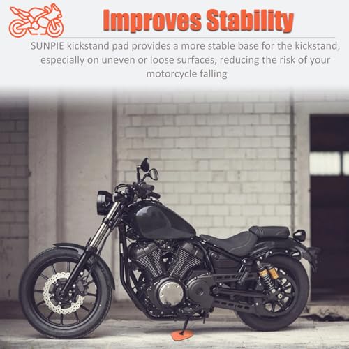 SUNPIE Kickstand Pad Soporte para Pies de Apoyo de Motocicleta - Naranja miniatura 6