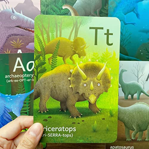 Tiny Worlds Dinosaurs A To Z Cards: All-Time Faves Add-On Pack - Set Of 6 Cards, Printed On 420 Gsm Card Stock, Great For Dinosaur Lovers, Bedroom Wall Art #TOP2