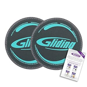 Gliding Discs for Working Out – Exercise Sliders for Carpet & Hardwood Floors 1 Pair, Authentic Workout Sliders Disc for Full Body Resistance Workout, Includes 4 Streaming Video Workouts