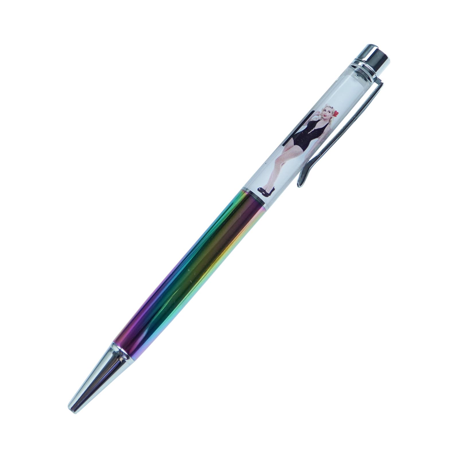 Sikyby Luxury Naked Lady Girl Funny Writing Journaling Office Pen Floating Floater Tip And Strip Kawaii Ballpoint Nude Pens For Adult Women Men Nice Gift(Colorful)