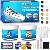 QOVVEY Marine Fiberglass Repair Kit for Boats...