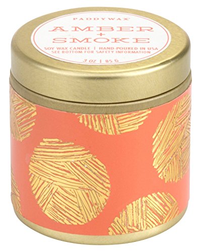 Paddywax, Tin Kaleidoscope Gold Amber and Smoke 3oz, 1 Count Paddywax, Tin Kaleidoscope Gold Amber and Smoke 3oz, 1 Count
