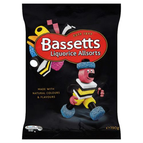Bassett's Liquorice Allsorts 190G Case Of 12 #TOP24