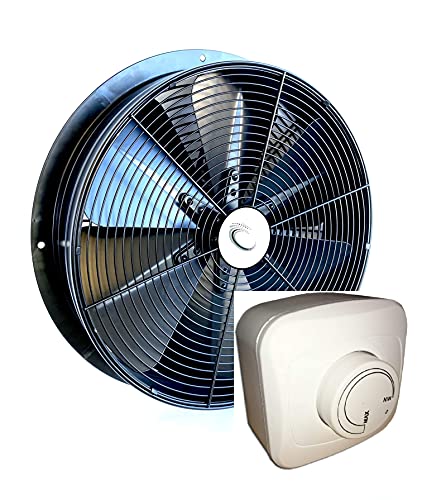 Ventilatore Assiale Industriale 400mm - 4500 M³/h, 500W, Con Regolatore Di Velocità - Foto 7