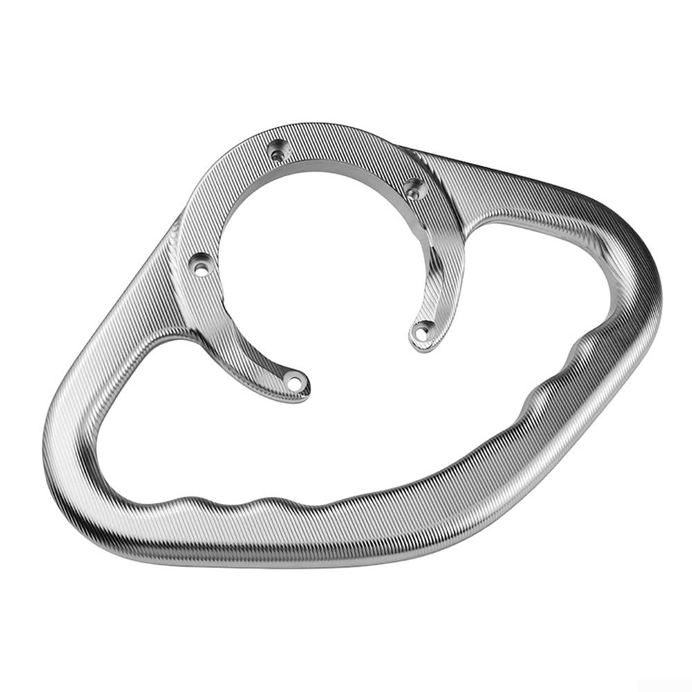 Poignée de réservoir de carburant en aluminium CNC pour moto - Barre d'appui pour passager arrière - Pour réservoir de carburant Kawasaki - Offre une prise ferme (rouge)
