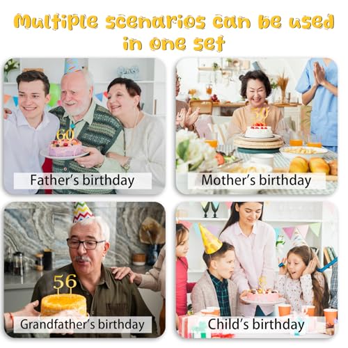 Ymapinc 10 cyfr, akrylowa nakładka na tort, cyfry na złoto, 'Happy Birthday', Boże Narodzenie, ślub, przyjęcie, rocznica, zestaw materiałów do samodzielnego wykonania