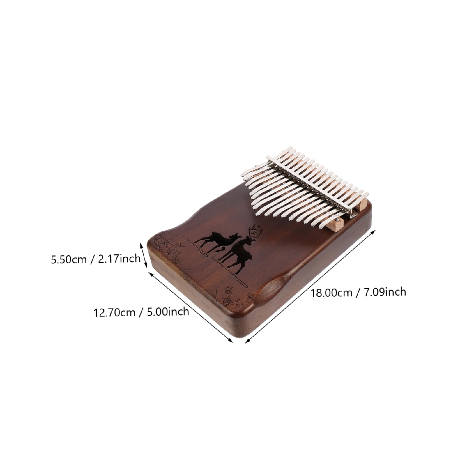 FUNOMOCYA Professional 17-key Thumb Piano Easy to Play Portable Smooth Surface for Music Lovers