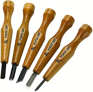 Mikisyo Power Grip Carving Tools, Five Piece Set (Basic)