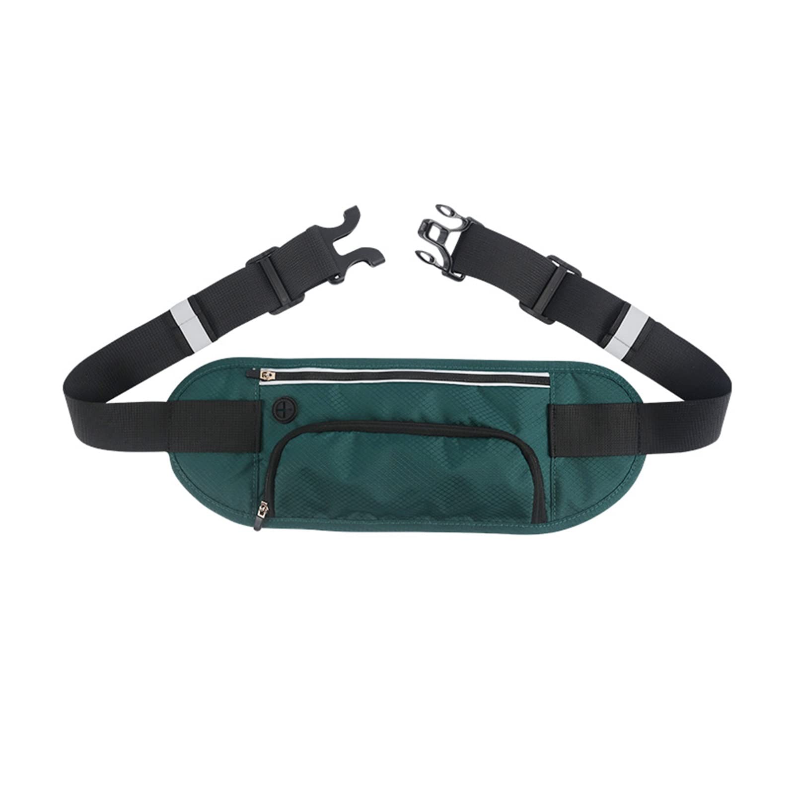 Frauen Sport Run Gürtelbeutel im Freien atmungsaktive wasserdichte Telefon Kessel Aufbewahrungsbeutel Männer reflektierende Tailentasche Reise Fanny Pack (Color : A Green)