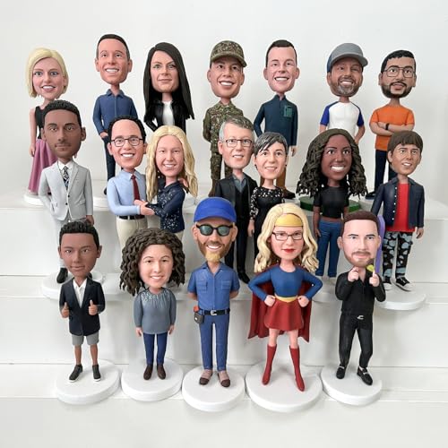 Custom Bobblehead Gifts for Dad Personalized Handmade Clay Figurine, Golf Fathers Day Birthday Gifts for Men, Golf Lover Customizable Sculpture Doll Based on Your Photo - Thumbnail 6