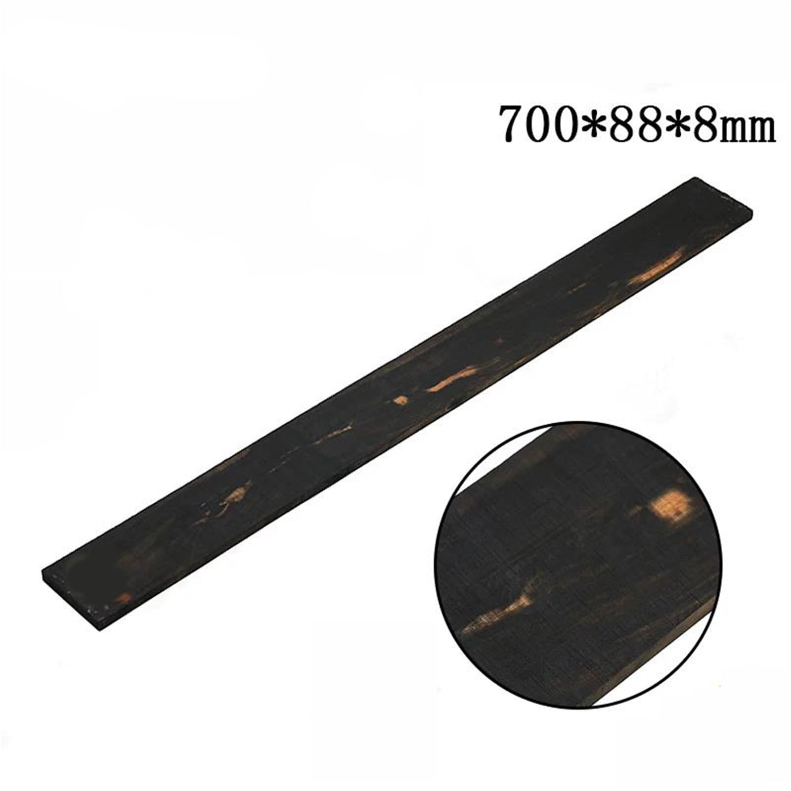 Naturalny Heban DIY Materiał I Akcesoria Do Produkcji Podstrunnicy Gitarowej 700x88x8 Akcesoria Gitary