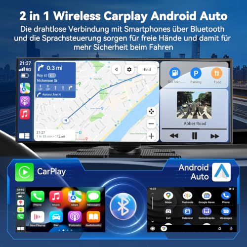 Wireless CarPlay pantalla para eliminar cables en salpicadero y evitar multas 2