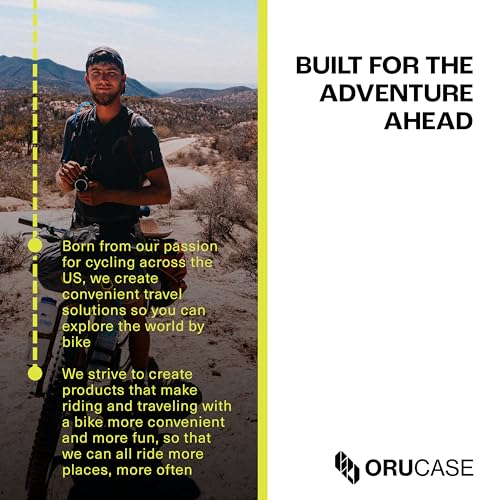 ORUCASE Sentinel Bike Travel Case for Flying - Ultra Protective, Easy Pack, Cycling, Bike Travel Bag for Road & Gravel Bicycles, Bike Box for Airplane
