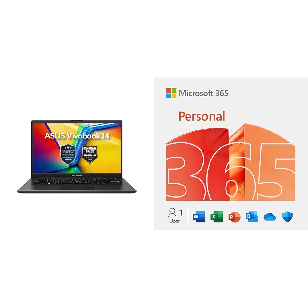 ASUS Vivobook Go 14 | AMD Ryzen 5 7520U | 8GB | 512GB SSD | Black