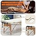 VIRRMO Massage Table Portable with Neck Stretcher, 84 inch Massage Bed Adjustable Lash Bed Massage Bed Tattoo Table for Eyelash Extensions Beauty Tattoo (Table Only，Ivory)