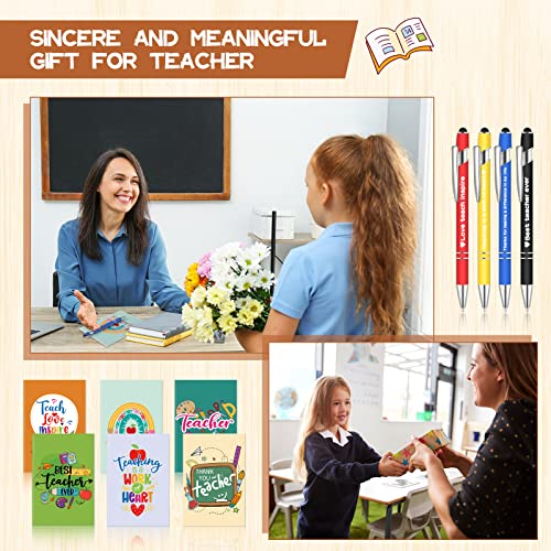 Cadeau de fin d'année enseignant : coffret de 24 stylos et blocs-notes - 7