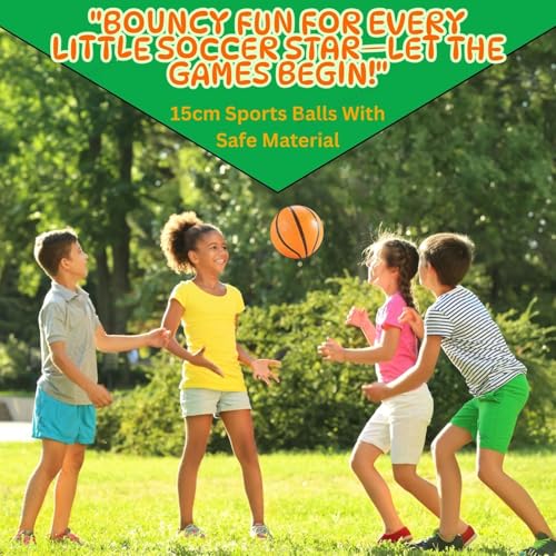 Image of Graphene 16cm Football for Kids Soft Squeeze PVC Foam Sponge Jumping Bouncy Soccer Ball Light Weight Nontoxic Rubber Beach Valley Ball No Air Needed Pool Party Toys Outdoor Indoor Playball