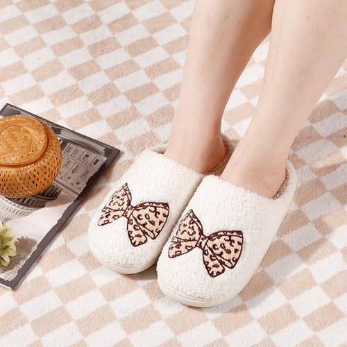 Image of Cherry Slippers for Women Men Fruit Shoes Cute Memory Foam Soft Winter Warm Indoor Outdoor Slippers