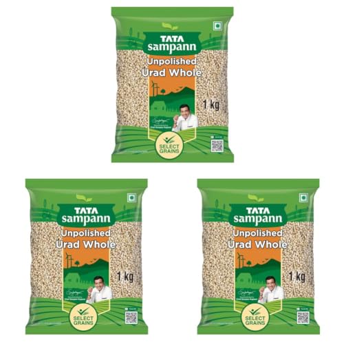 Image of Tata Sampann Unpolished Urad Dal Whole, 1kg (Pack of 3)