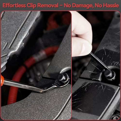 Image of 1240PCS Auto Retainer Clips Kit with Trim Removal Tools and 3-Layer Organizer Box, 32 Sizes Push Rivets Fasteners for Car Bumper, Fender, Door Panel and Interior Repair