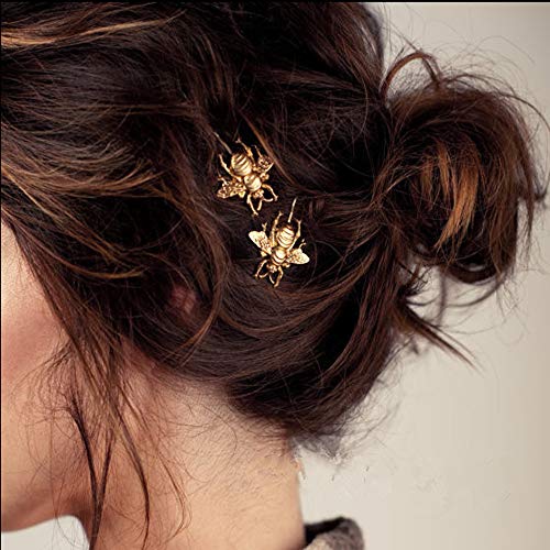 Alloy Bee Haarspelden met haarspeld, bruiloft, hoofdbedekking, goudkleurig