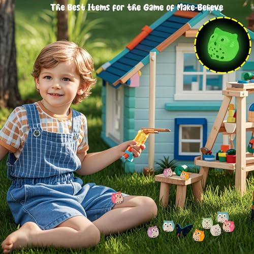 Image of FEXIA 30pcs Mini Resin Owls Collection Mini Resin Animals to Hide Tiny Glow in the Dark Figures for Aquariums Dollhouses Fairy Garden Accessories