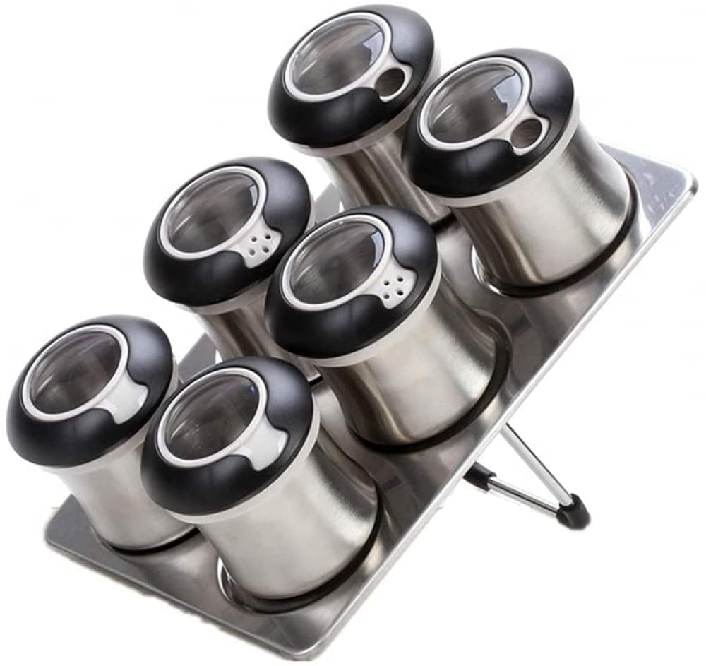 VHJdtE Seasoning jars, Set of 6 Spice Jars