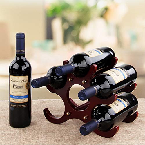Soporte para botellas de vino madera estilo europeo miniatura 4